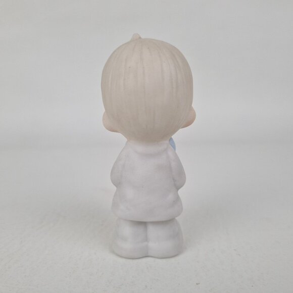 Precious Moments E-2833 "Ring Bearer" Retired Figurine Vntg +2 Ornaments - Picture 3 of 7